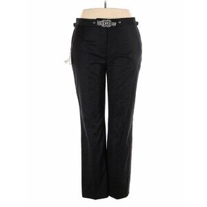 NWT Christopher Kane Straight Leg Trousers Black Swarovski Belt EU52 3XL Women’s